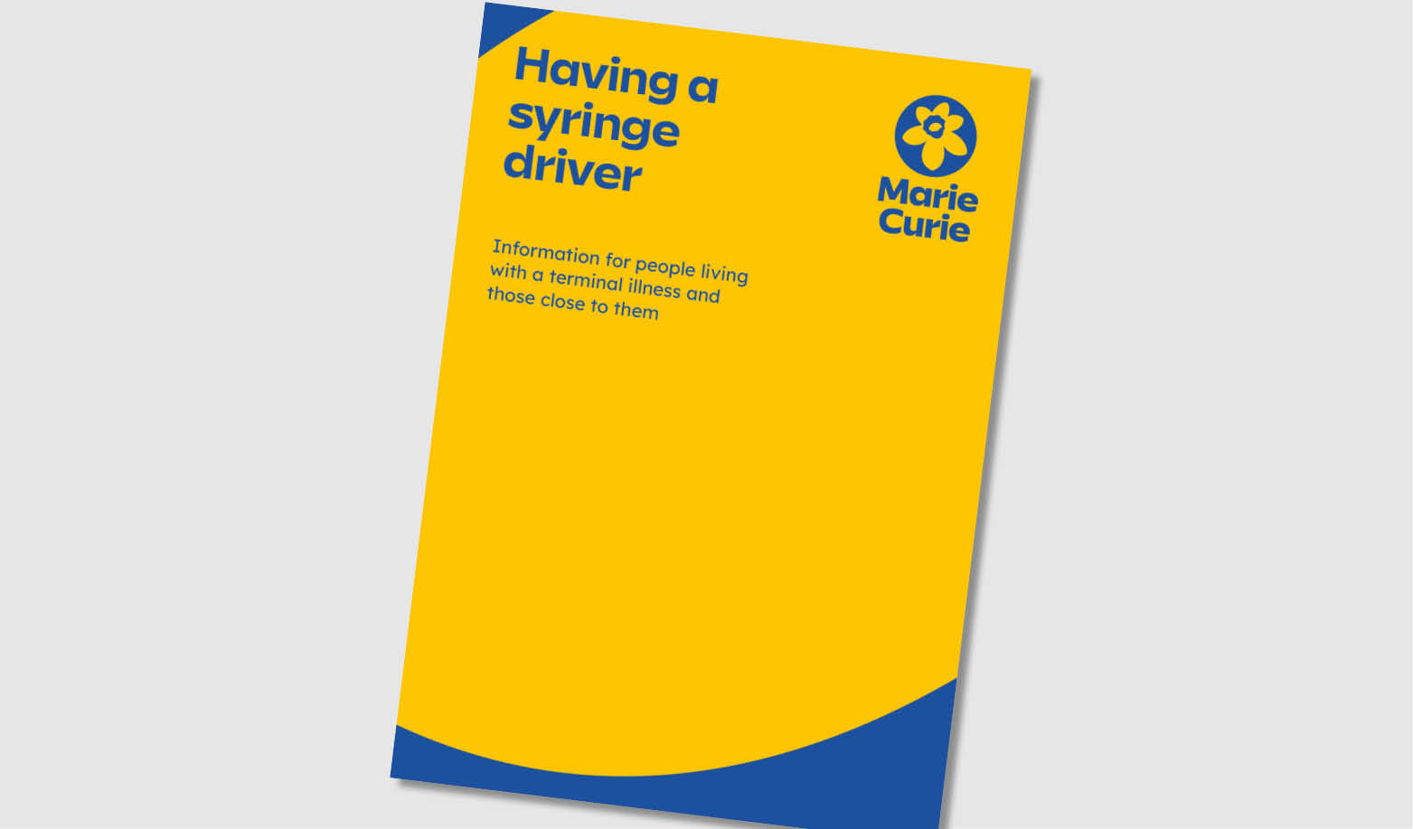 Having a syringe driver