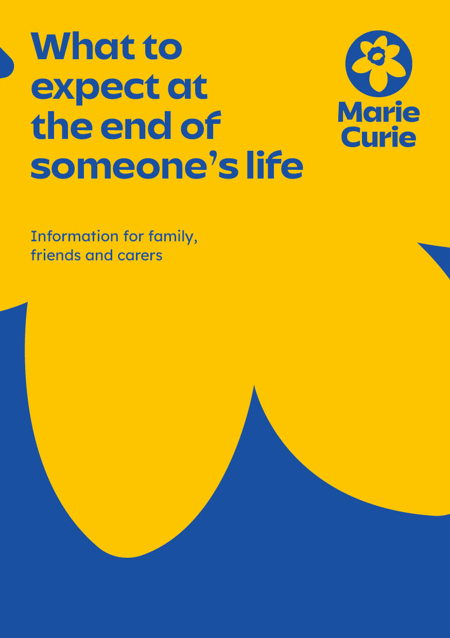 Publication image for what to expect at the end of someone's life