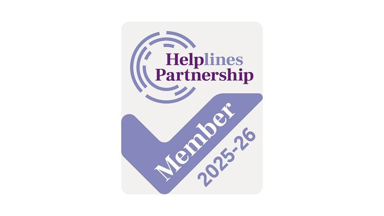 Helpline Partnership Member 2025-26 logo.