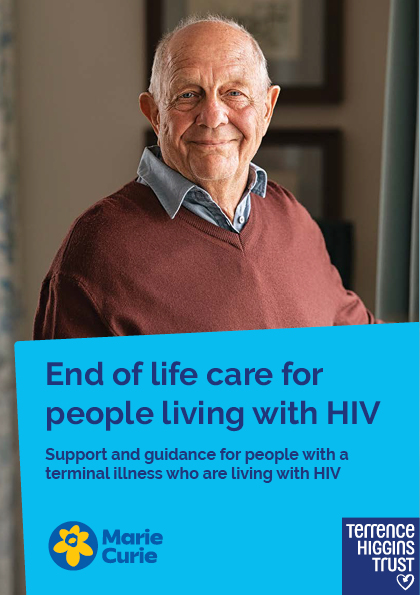 Publication image for end of life care for people living with hiv